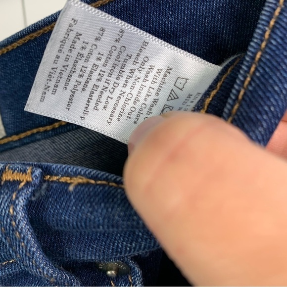 Everlane Size 28 TALL 28L Blue Skinny Stretch Mid Rise Jeans - Picture 5 of 6